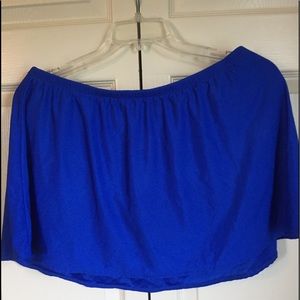 Royal Blue A-line swim skirt 22W